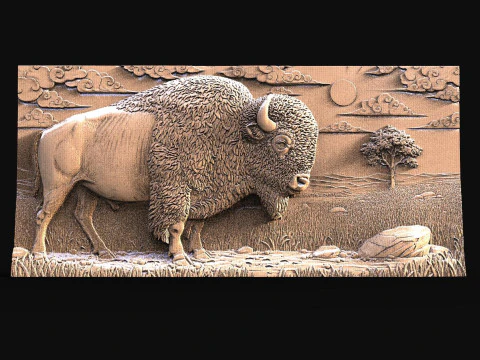 Bisons CNC Modèles 3D en vedette