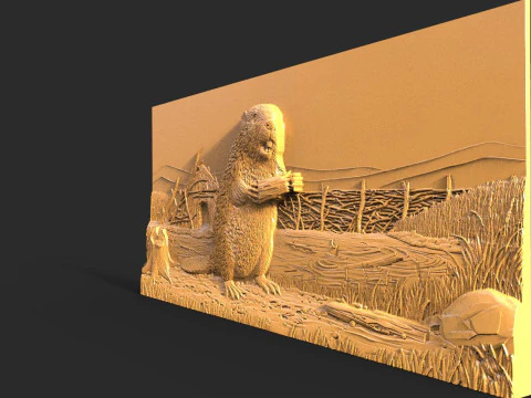 Mod&egrave;le STL CNC Castor Modèles 3D en vedette