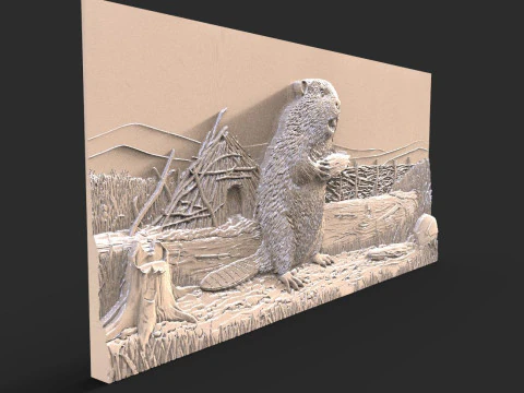 Mod&egrave;le STL CNC Castor Modèles 3D en vedette