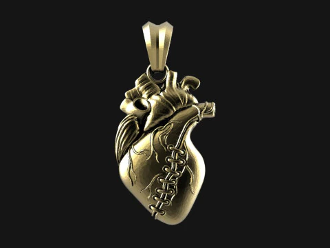 Подвеска &laquo;Присягаемое сердце&raquo; 3D Принт Модель