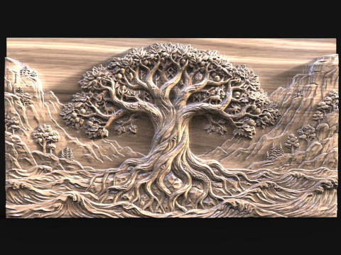 CNC albero della vita Modello di stampa 3D