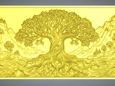 Tree of life CNC 3D Print Model
