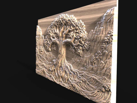 Tree of life CNC 3D Print Model