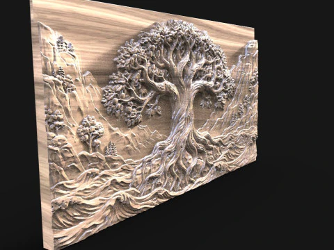 Tree of life CNC 3D Print Model