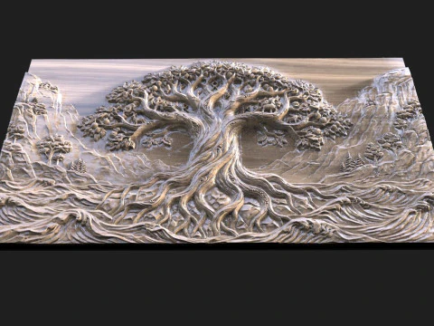 Tree of life CNC 3D Print Model
