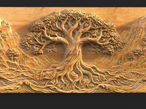 Tree of life CNC 3D Print Model