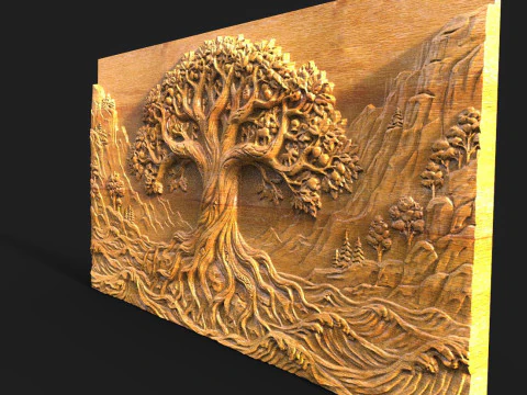 Tree of life CNC 3D Print Model