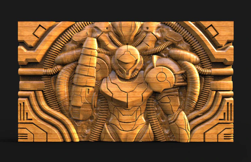 Metroid CNC 3D Print Model .c4d .max .obj .3ds .fbx .stl .blend