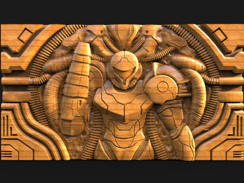 Metroid CNC 3D Print Model