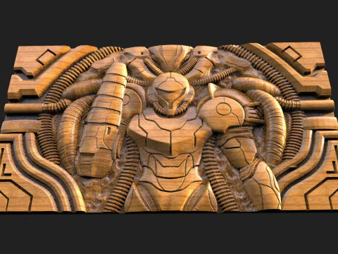 Metroid CNC 3D Print Model
