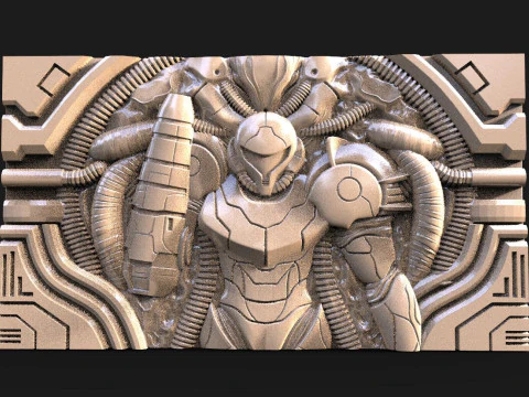 Metroid CNC 3D Print Model