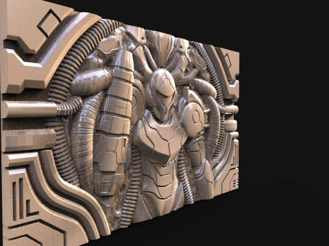 Metroid CNC 3D Print Model