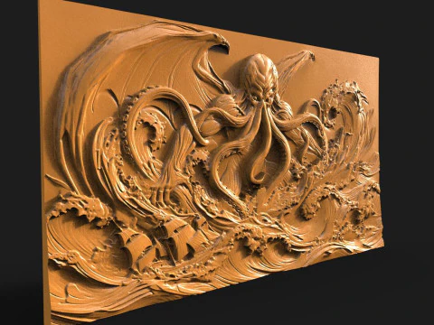 크툴루 CNC STL 파일 3D 프린트 모델