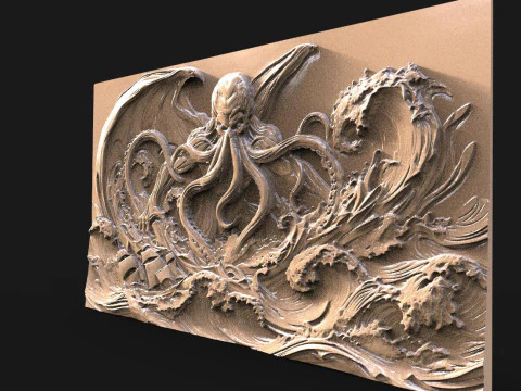 크툴루 CNC STL 파일 3D 프린트 모델