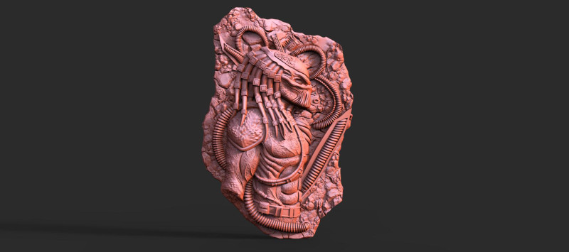 Predatore Modello di stampa 3D .c4d .max .obj .3ds .fbx .stl .blend