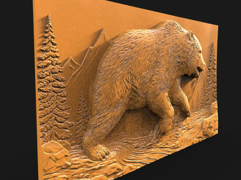 Bear CNC 3D Print Model