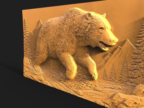 Bear CNC 3D Print Model
