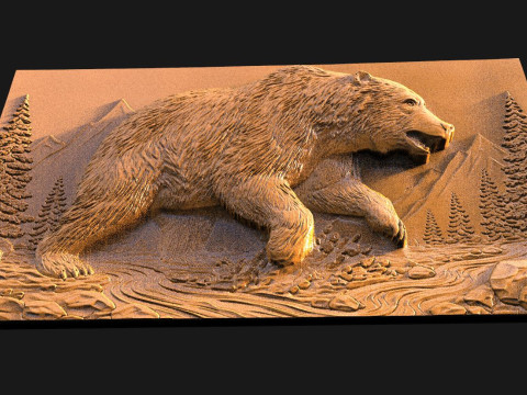 Bear CNC 3D Print Model