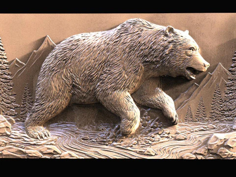Bear CNC 3D Print Model