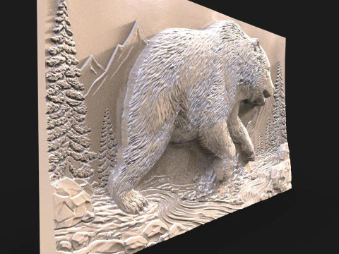 Bear CNC 3D Print Model