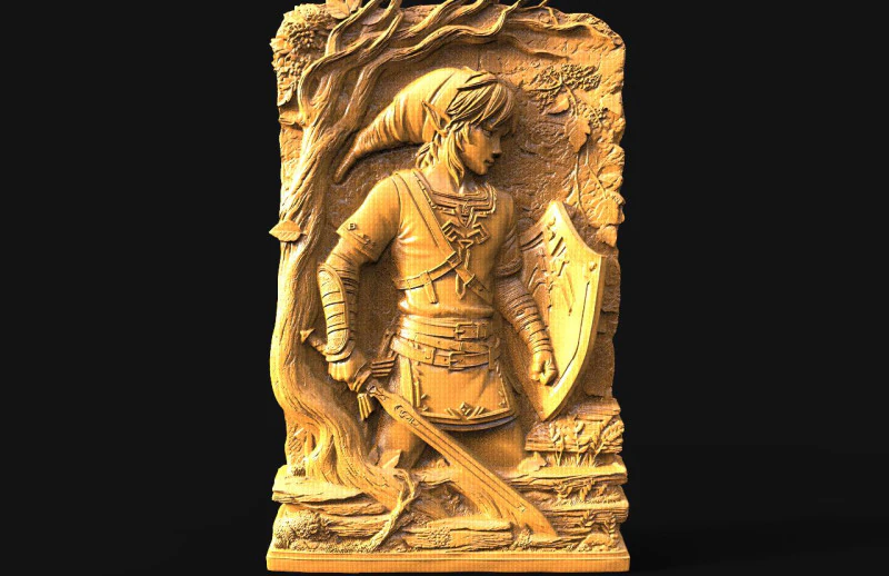Link The legend of Zelda CNC 3D Print Model .c4d .max .obj .3ds .fbx .stl .blend 