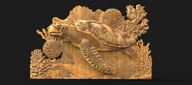 Arquivo Turtle STL para impress&atilde;o CNC e 3D Modelo de Impressão 3D .c4d .max .obj .3ds .fbx .stl .blend 