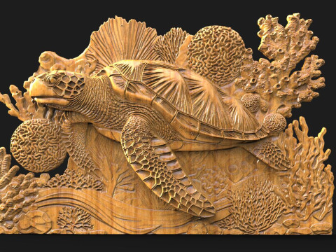 File STL tartaruga per stampa CNC e 3D Modello di stampa 3D