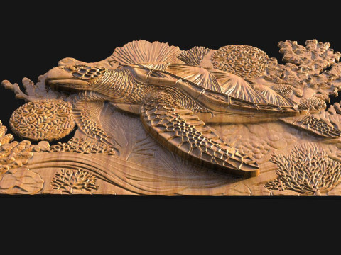 File STL tartaruga per stampa CNC e 3D Modello di stampa 3D