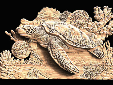 File STL tartaruga per stampa CNC e 3D Modello di stampa 3D