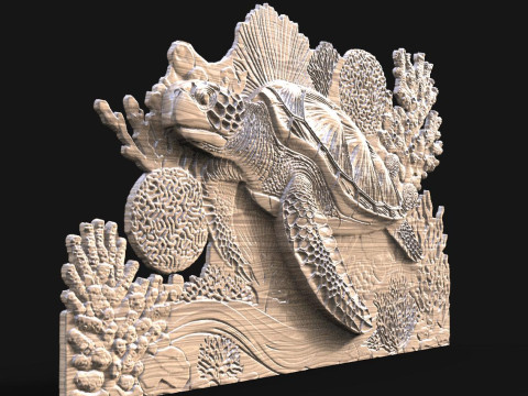 File STL tartaruga per stampa CNC e 3D Modello di stampa 3D