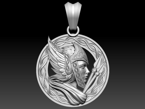 Valkyrie Kolye 3D Baskı Modeli