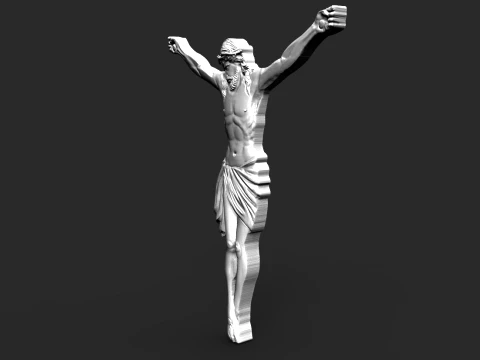 Christ Figure for Custom Crosses CNC STL file 3D Print Model