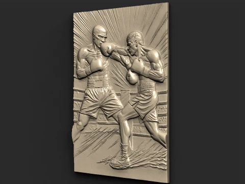 Boxing STL File for CNC and 3D Printing 3D Print Model