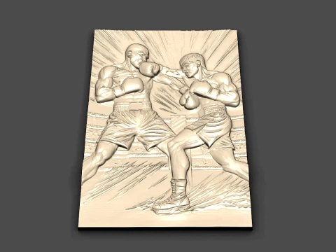 Boxing STL File for CNC and 3D Printing 3D Print Model