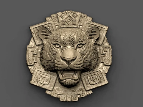 Aztec pendant jagaur 3D Print Model
