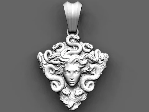 Medusa-Anh&auml;nger STL-Datei 3D Druckmodell
