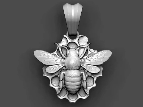 Bee pendant STL file 3D Print Model