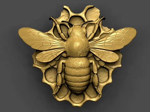 Bee pendant STL file 3D Print Model