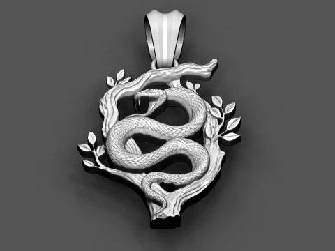 Snake STL-Datei f&uuml;r CNC- und 3D-Druck 3D Druckmodell
