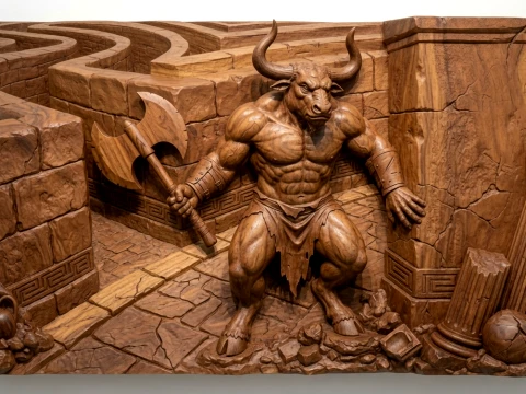 Minotaurus STL-Datei 3D Druckmodell