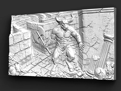 Minotaur STL file 3D Print Model