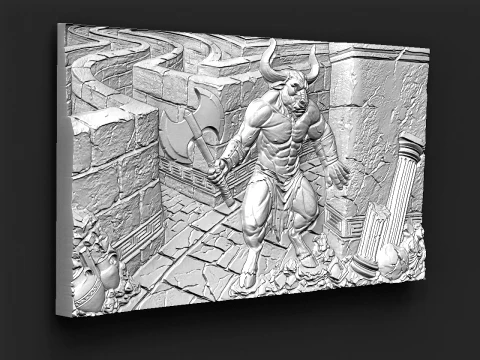 Minotaur STL file 3D Print Model