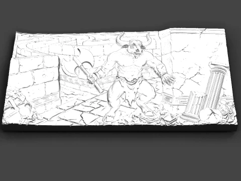 Minotaur STL file 3D Print Model