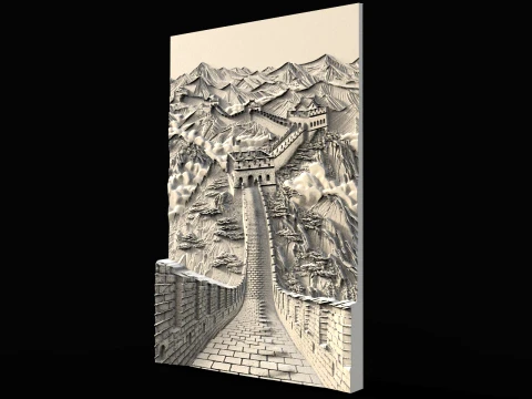Gran muralla china modelo 3D Archivo STL para CNC Impresin 3d 3D Print Model