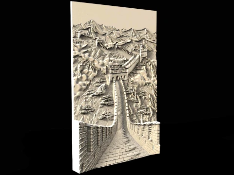 Gran muralla china modelo 3D Archivo STL para CNC Impresin 3d 3D Print Model