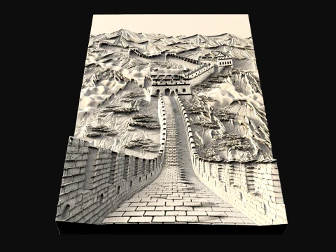 Gran muralla china modelo 3D Archivo STL para CNC Impresin 3d 3D Print Model