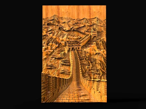 Gran muralla china modelo 3D Archivo STL para CNC Impresin 3d 3D Print Model