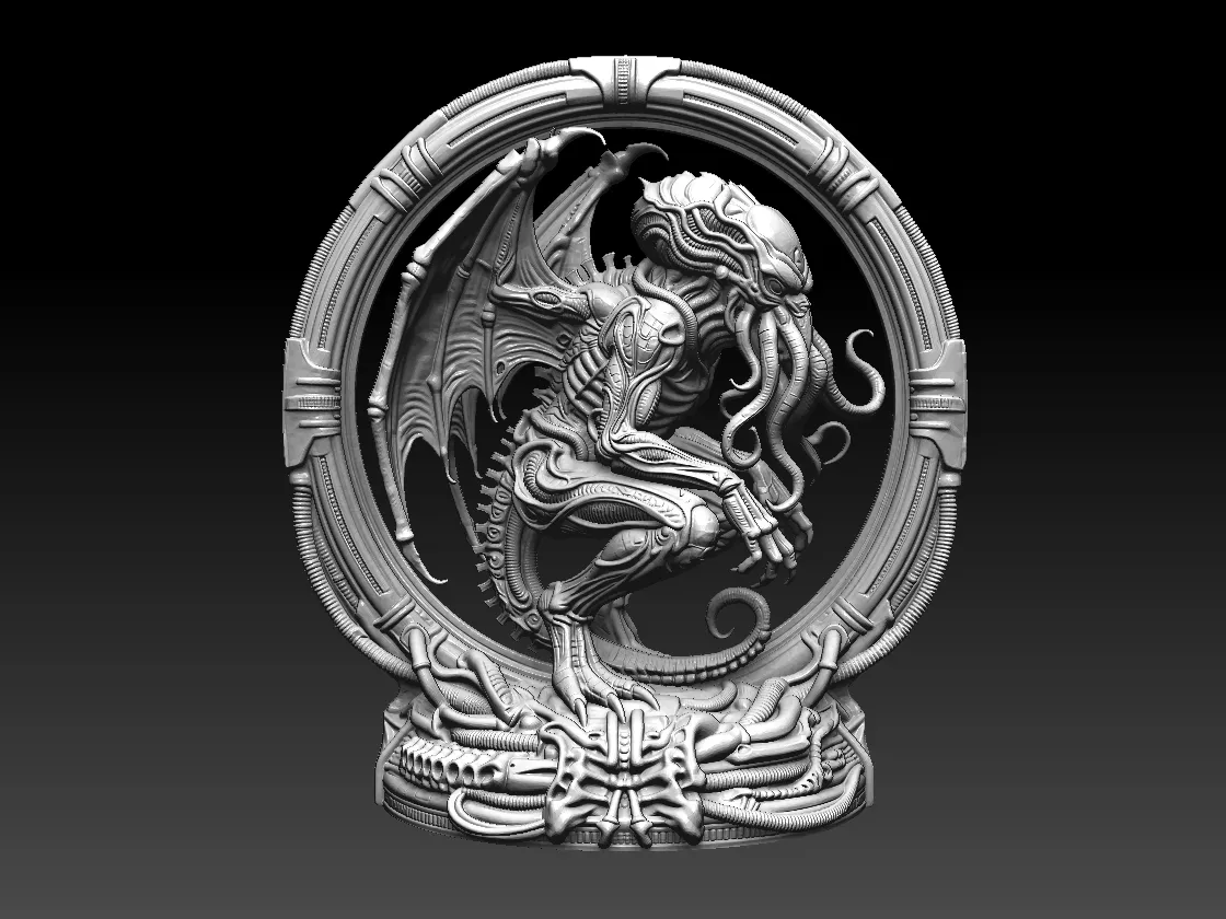 Cthulhu Statue STL file for 3D printing 3D Print Model .c4d .max .obj .3ds .fbx .stl .blend 