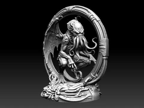 Cthulhu Statue STL file for 3D printing 3D Print Model