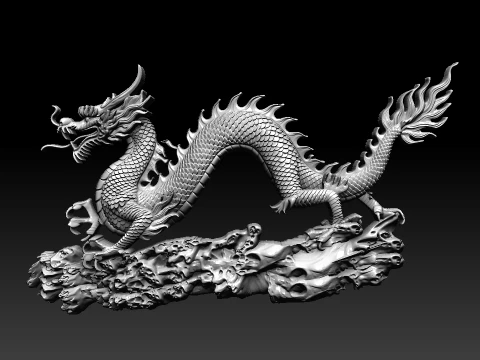 Chinese dragon CNC 3D Принт Модель
